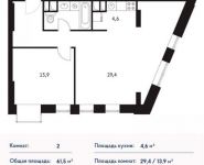 2-комнатная квартира площадью 2 кв.м в ЖК "Vander Park", Рублевское ш., 101 | цена 11 685 000 руб. | www.metrprice.ru