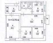 3-комнатная квартира площадью 80 кв.м, Варшавское ш., 71К1 | цена 14 000 000 руб. | www.metrprice.ru