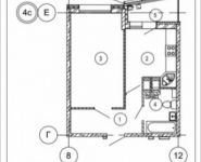 1-комнатная квартира площадью 38.6 кв.м, Игоря Мерлушкина, 12 | цена 3 159 856 руб. | www.metrprice.ru