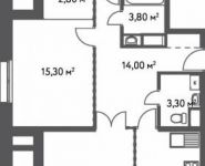 3-комнатная квартира площадью 87.9 кв.м, Софьи Ковалевской ул., 20 | цена 13 318 608 руб. | www.metrprice.ru