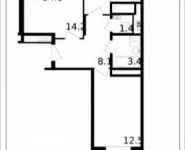 2-комнатная квартира площадью 54.8 кв.м, Колпакова ул., 44 | цена 4 353 152 руб. | www.metrprice.ru