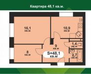 2-комнатная квартира площадью 48 кв.м, Мечта бул., 10 | цена 3 240 000 руб. | www.metrprice.ru