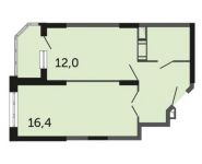 1-комнатная квартира площадью 41.1 кв.м, Северное ш., 4 | цена 2 461 890 руб. | www.metrprice.ru