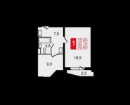 1-комнатная квартира площадью 39.8 кв.м, Центральная ул. (Кучино мкр) | цена 3 400 000 руб. | www.metrprice.ru