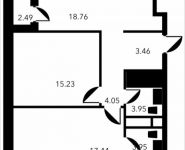 2-комнатная квартира площадью 69.33 кв.м, Новоалексеевская, 16с7 | цена 14 376 980 руб. | www.metrprice.ru