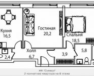 2-комнатная квартира площадью 74 кв.м, Золоторожский Вал, 11, стр. 9, корп.5 | цена 13 374 000 руб. | www.metrprice.ru