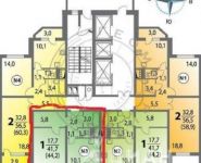 1-комнатная квартира площадью 44 кв.м, Авиаконструктора Петлякова ул., 25 | цена 5 500 000 руб. | www.metrprice.ru