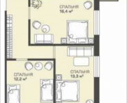 3-комнатная квартира площадью 77.11 кв.м, Родниковая, к3 | цена 8 227 288 руб. | www.metrprice.ru