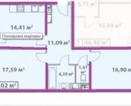 2-комнатная квартира площадью 67 кв.м, Старокрымская ул., 13С2 | цена 7 450 000 руб. | www.metrprice.ru