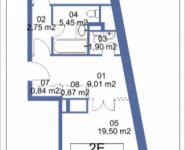 2-комнатная квартира площадью 65.84 кв.м, Кудрявцева, IV | цена 6 708 742 руб. | www.metrprice.ru