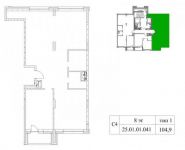 1-комнатная квартира площадью 105 кв.м, Верхняя ул., 34 | цена 42 589 400 руб. | www.metrprice.ru