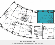 2-комнатная квартира площадью 70.7 кв.м, Вавилова, 69 | цена 14 790 440 руб. | www.metrprice.ru