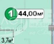 1-комнатная квартира площадью 44 кв.м, Нахимовский просп., 21 | цена 4 820 000 руб. | www.metrprice.ru