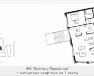 1-комнатная квартира площадью 154.8 кв.м в МФК "Balchug Residence", Садовническая, владение 31, корп.3 | цена 66 947 787 руб. | www.metrprice.ru