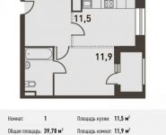 1-комнатная квартира площадью 40.5 кв.м, Головинское ш., 5 | цена 7 938 000 руб. | www.metrprice.ru