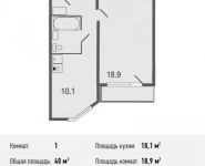 1-комнатная квартира площадью 40 кв.м, Автозаводская ул., 105 | цена 2 720 000 руб. | www.metrprice.ru