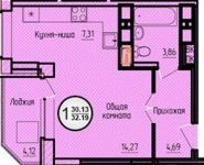 1-комнатная квартира площадью 32.2 кв.м, Старое Дмитровское шоссе, 17 | цена 3 000 000 руб. | www.metrprice.ru