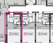 1-комнатная квартира площадью 26.5 кв.м, улица Королёва, 8 | цена 2 200 000 руб. | www.metrprice.ru