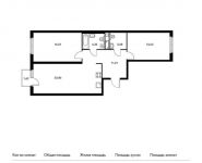 2-комнатная квартира площадью 73.3 кв.м, Измайловский проезд, вл11 | цена 11 999 210 руб. | www.metrprice.ru