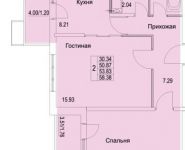 2-комнатная квартира площадью 58 кв.м, Муравская 2-я ул. | цена 5 849 160 руб. | www.metrprice.ru