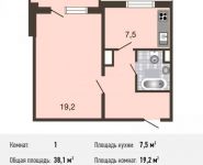 1-комнатная квартира площадью 38.1 кв.м, Рождественская ул., 29 | цена 4 761 000 руб. | www.metrprice.ru