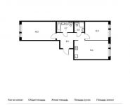 2-комнатная квартира площадью 65.5 кв.м, Саларьево д, Новая 2-я ул, 23с1 | цена 8 259 550 руб. | www.metrprice.ru