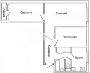 3-комнатная квартира площадью 58.9 кв.м, Учебный переулок, 2 | цена 8 400 000 руб. | www.metrprice.ru