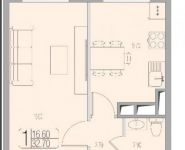 1-комнатная квартира площадью 32 кв.м в ЖК "Березовая Аллея", Берёзовая аллея, 17Ас27 | цена 4 332 586 руб. | www.metrprice.ru