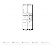 3-комнатная квартира площадью 76.5 кв.м,  | цена 7 795 350 руб. | www.metrprice.ru