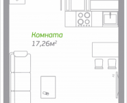 1-комнатная квартира площадью 26.82 кв.м, Володарское шоссе, 3 | цена 2 156 328 руб. | www.metrprice.ru