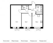 2-комнатная квартира площадью 51.2 кв.м, Реутовская улица, 15 | цена 4 864 000 руб. | www.metrprice.ru