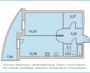 1-комнатная квартира площадью 47.5 кв.м, Парковая ул., ВЛ18 | цена 4 560 000 руб. | www.metrprice.ru