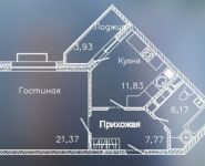 1-комнатная квартира площадью 51 кв.м, Митинская ул., 22 | цена 10 038 152 руб. | www.metrprice.ru