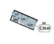 0-комнатная квартира площадью 29.5 кв.м, Шмитовский пр., 39 | цена 7 700 000 руб. | www.metrprice.ru
