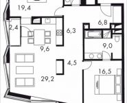 2-комнатная квартира площадью 118.4 кв.м в МФК "Balchug Residence", Садовническая, к5вл31, корп.2 | цена 58 155 529 руб. | www.metrprice.ru