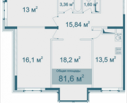 3-комнатная квартира площадью 81.6 кв.м, Парусная, 12 | цена 6 944 722 руб. | www.metrprice.ru