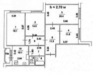 4-комнатная квартира площадью 102 кв.м, Знаменские Садки ул., 11 | цена 14 500 000 руб. | www.metrprice.ru