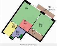 2-комнатная квартира площадью 37.3 кв.м, Бачуринская, корп.4 | цена 4 065 700 руб. | www.metrprice.ru