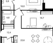 3-комнатная квартира площадью 78.4 кв.м, Жуков пр. | цена 14 389 703 руб. | www.metrprice.ru