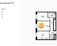 2-комнатная квартира площадью 54 кв.м, Ленинградское ш, 58/14 | цена 8 195 893 руб. | www.metrprice.ru