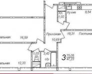 3-комнатная квартира площадью 75 кв.м, Колхозная ул., 20 | цена 3 821 921 руб. | www.metrprice.ru