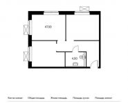 2-комнатная квартира площадью 51.5 кв.м, Внуково п, Летчика Грицевца ул, 3с2 | цена 4 125 150 руб. | www.metrprice.ru