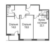 2-комнатная квартира площадью 79.5 кв.м, проезд Серебрякова, 11-13к1 | цена 11 860 923 руб. | www.metrprice.ru