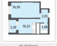 1-комнатная квартира площадью 35.43 кв.м, Цимлянская, 3, корп.1 | цена 4 694 475 руб. | www.metrprice.ru