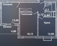 2-комнатная квартира площадью 64 кв.м, Митинская ул., 22С1 | цена 12 784 722 руб. | www.metrprice.ru