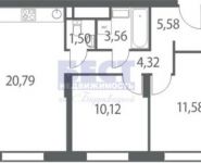 2-комнатная квартира площадью 58 кв.м, Шмитовский проезд, 39Б | цена 11 200 000 руб. | www.metrprice.ru