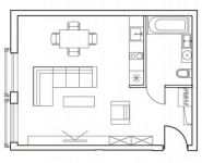 1-комнатная квартира площадью 38.7 кв.м в Лофт-проект "Kleinhouse", улица Энергетиков, 6 | цена 11 477 491 руб. | www.metrprice.ru