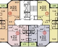 2-комнатная квартира площадью 63 кв.м, 6-я Радиальная улица, 7 | цена 12 500 000 руб. | www.metrprice.ru