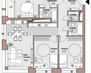 3-комнатная квартира площадью 113.3 кв.м, Новослободская, 24 | цена 57 830 000 руб. | www.metrprice.ru