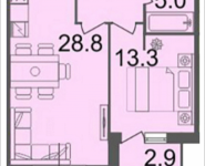 2-комнатная квартира площадью 54.8 кв.м, Серебрякова, влд 11-13, корп.3 | цена 8 137 800 руб. | www.metrprice.ru